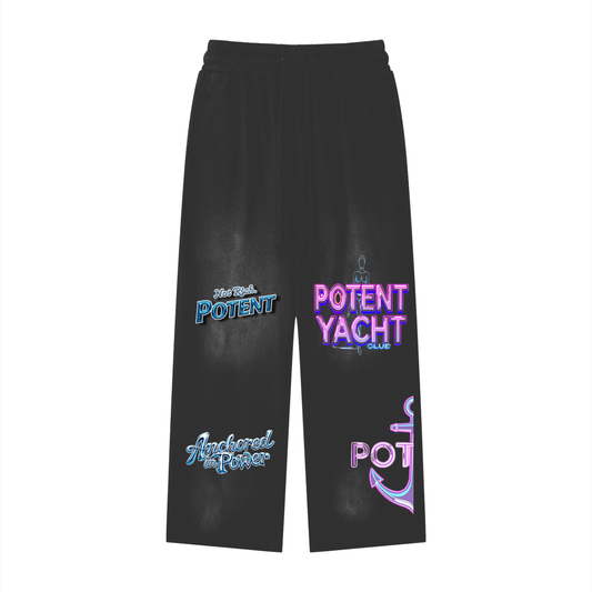 Effortless Athleisure Pure Cotton Handcrafted Monkey Wash Loose fit Sweatpants