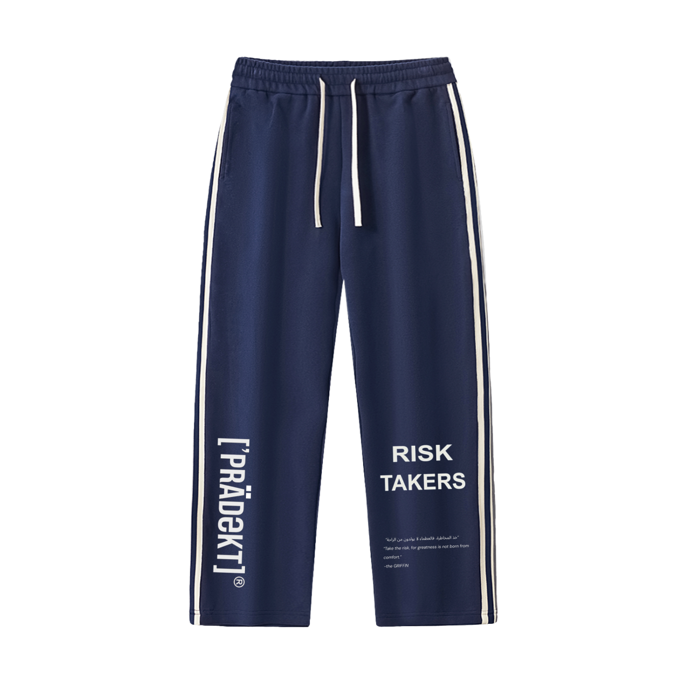 Contrast Side-Stripe Straight-Leg  Pants