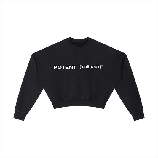 Vintage Washed Cropped Sweatshirt