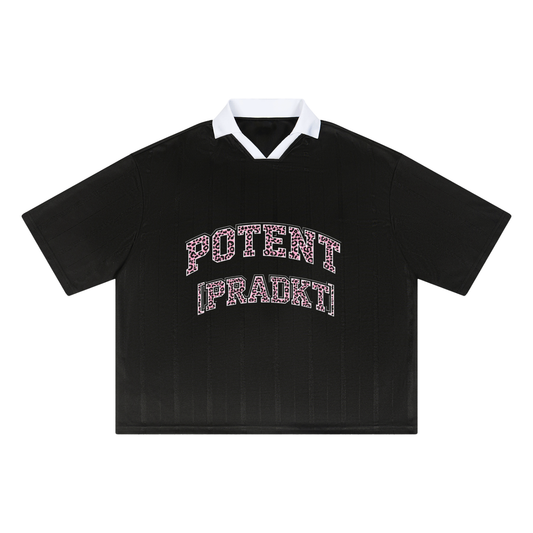Unisex Striped Boxy Soccer Jersey