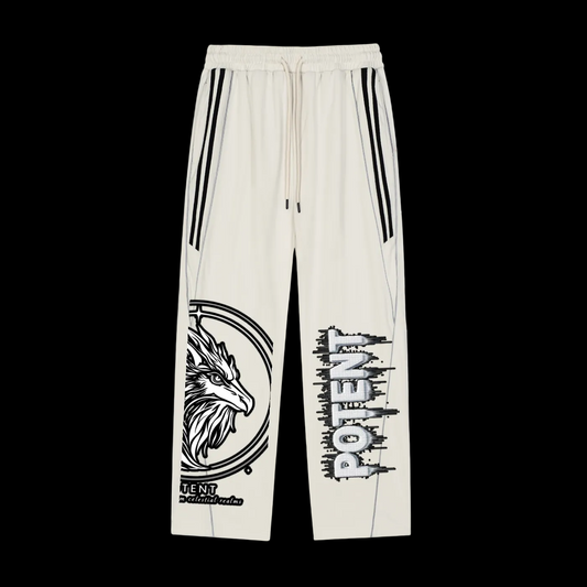 Reflection Striped Straight-Leg Sweatpants