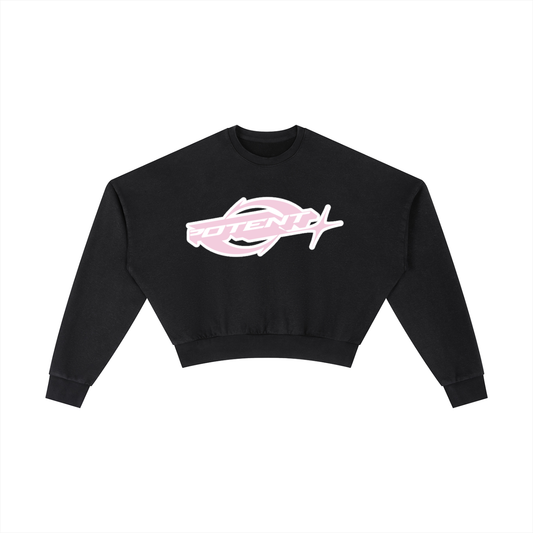 Vintage Washed Cropped Sweatshirt