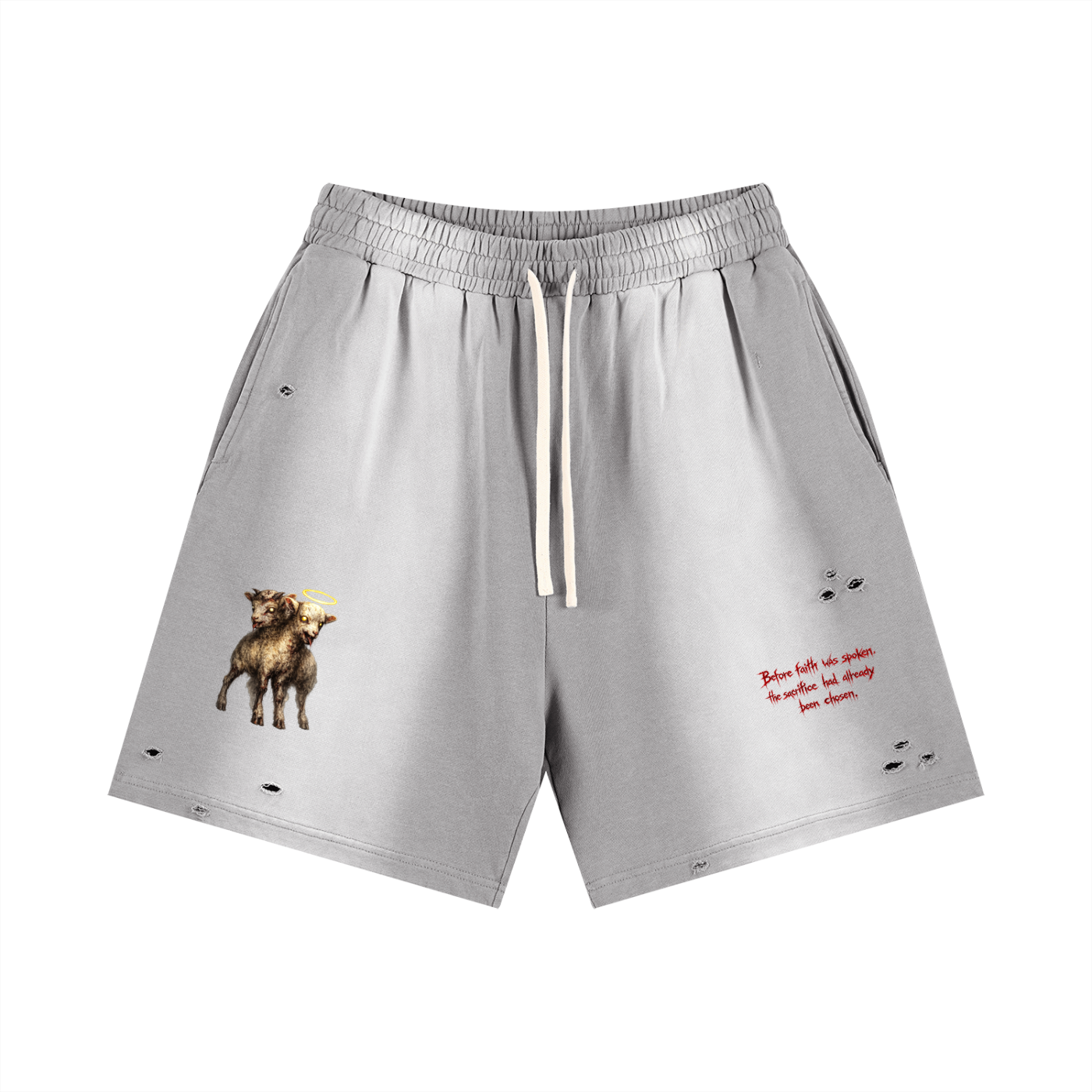 Sun Fade Distressed Shorts