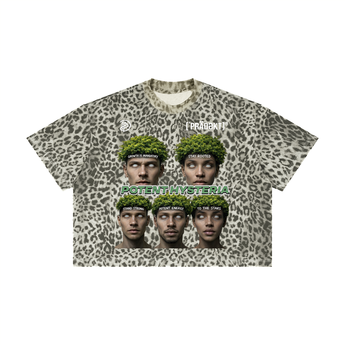 Unisex Leopard Print Boxy T-Shirt