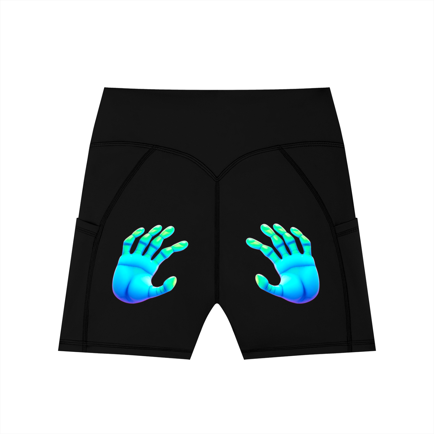 Women's High-Waisted Pocket Biker Shorts