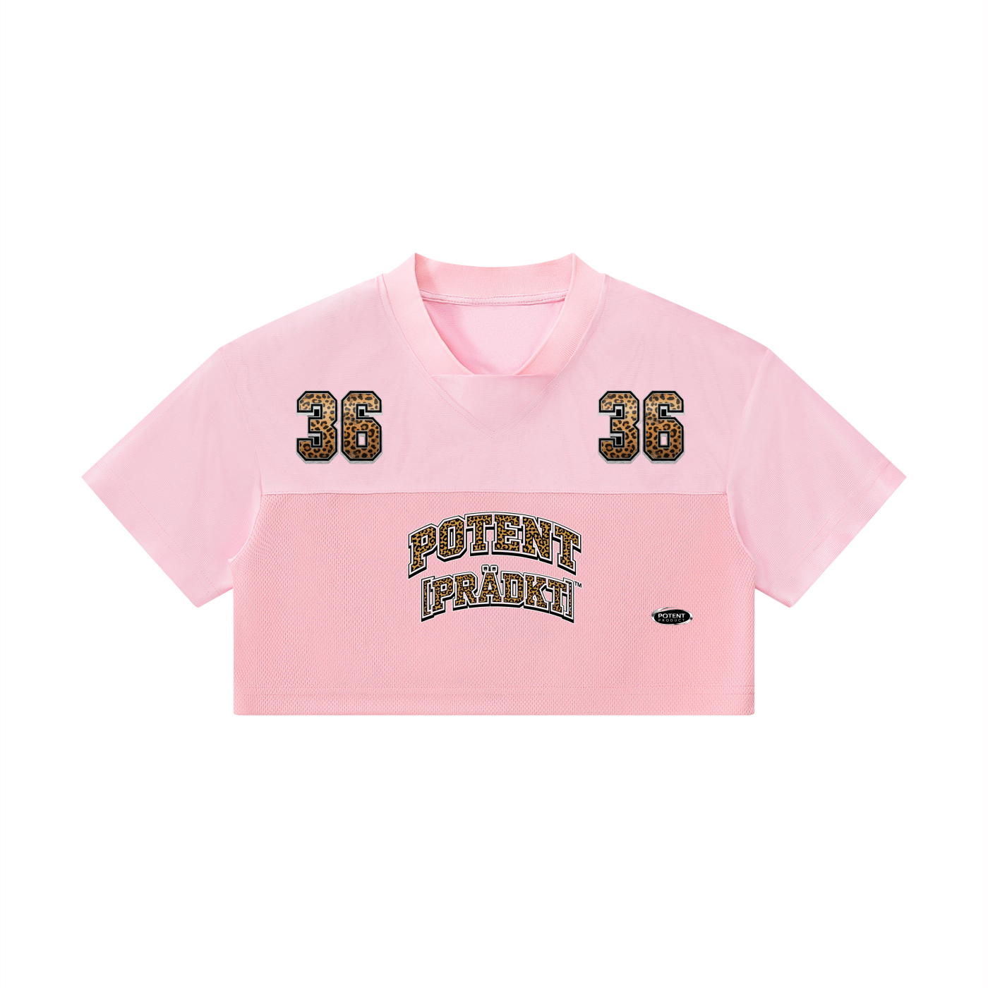 Women’s Cropped Paneled V-Neck Jersey