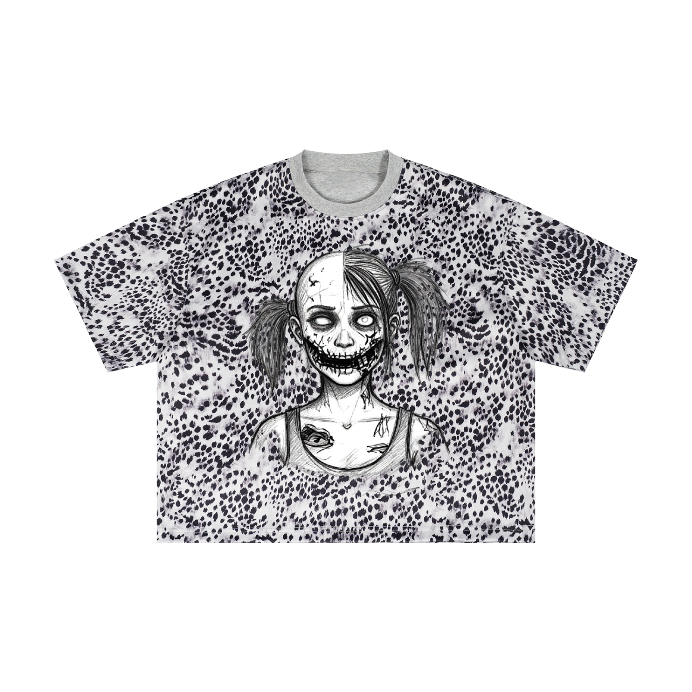 Unisex Leopard Print Boxy T-Shirt