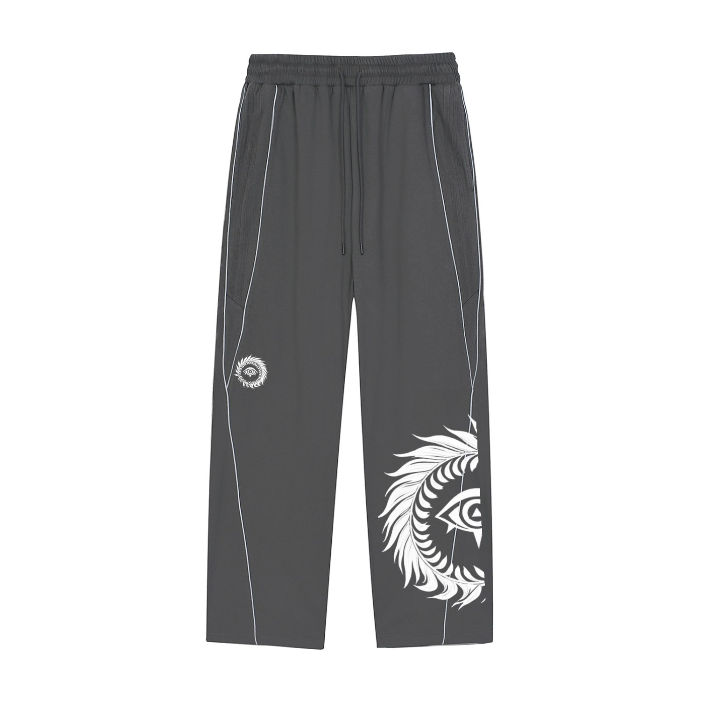 Reflection Striped Straight-Leg Sweatpants