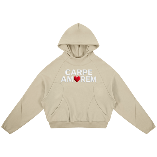 Curved Panel Raglan Hoodie