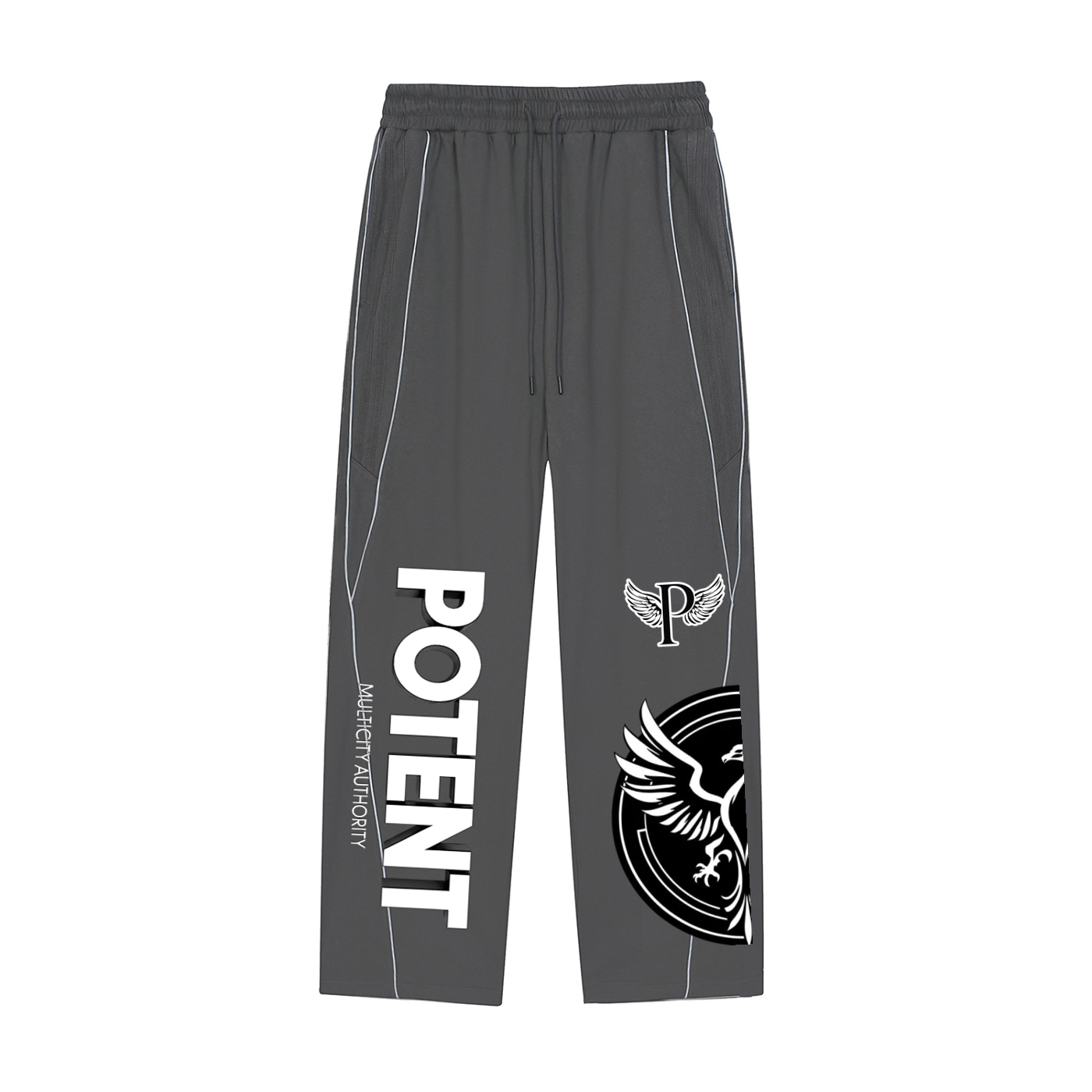 Reflection Striped Straight-Leg Sweatpants