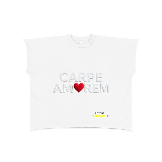 Raw Edge Boxy Non-Shrink T-Shirt