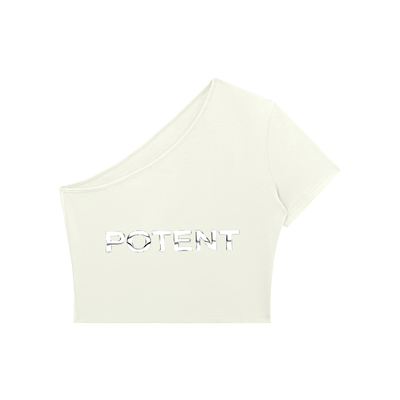 Women's One-Shoulder Crop T-Shirt
