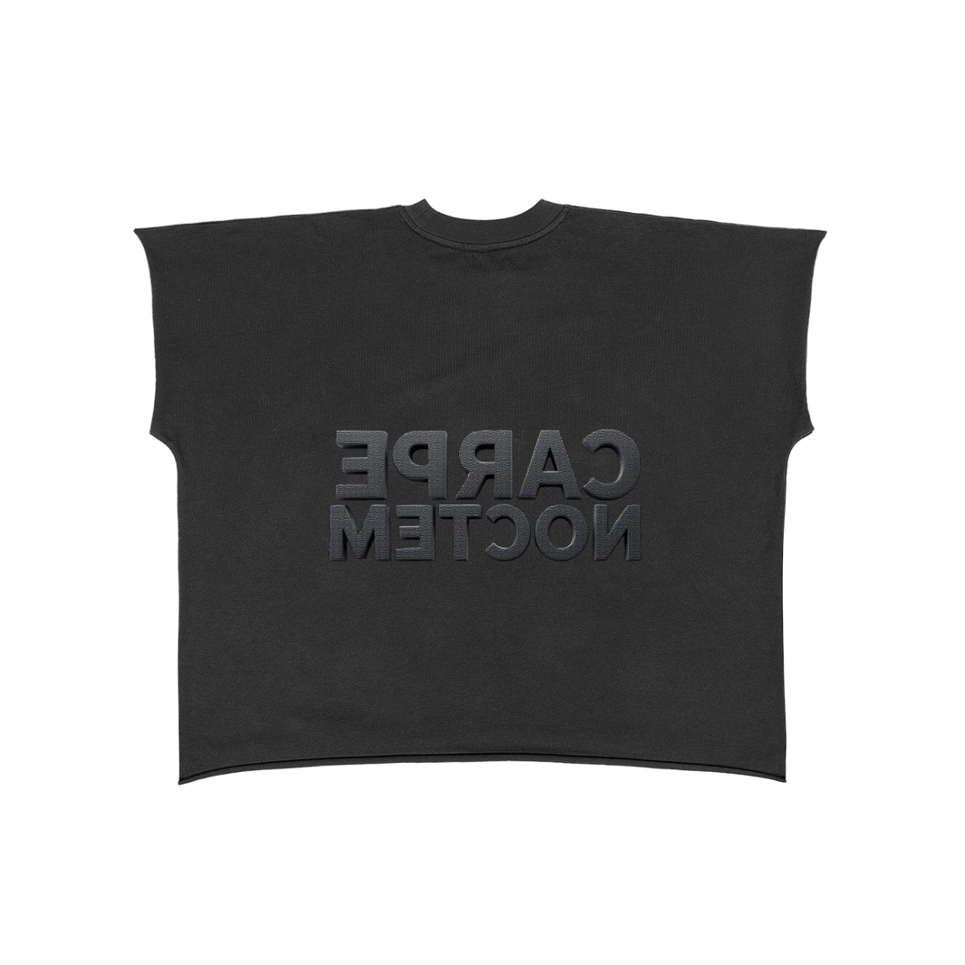 Raw Edge Boxy Non-Shrink T-Shirt