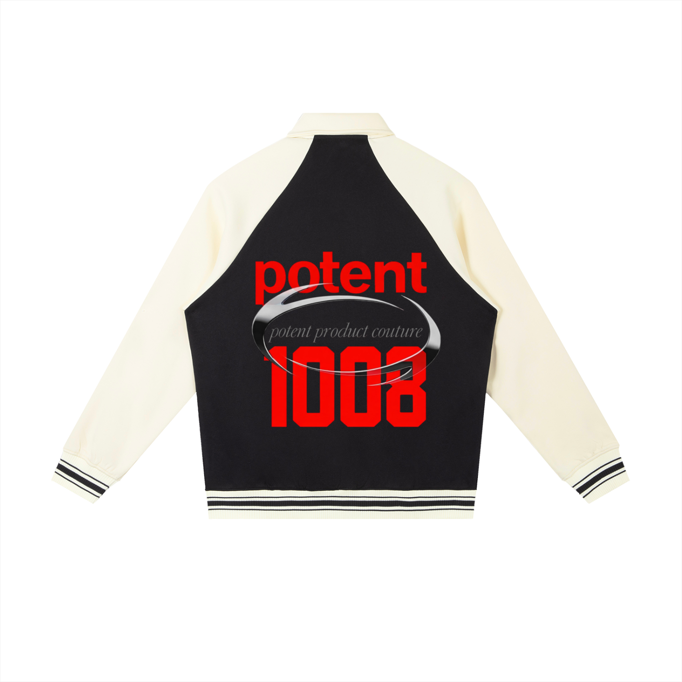 Contrast Raglan Sleeve Baseball Jacket