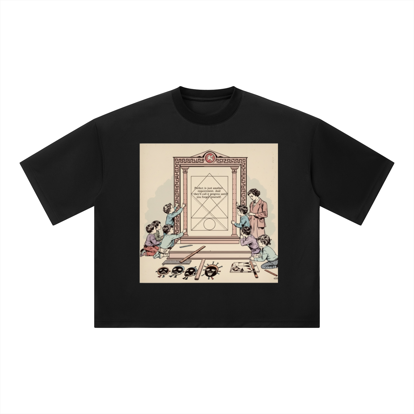 Unisex Boxy Mesh Crewneck T-Shirt