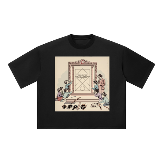 Unisex Boxy Mesh Crewneck T-Shirt
