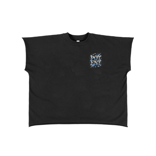 Raw Edge Boxy Non-Shrink T-Shirt