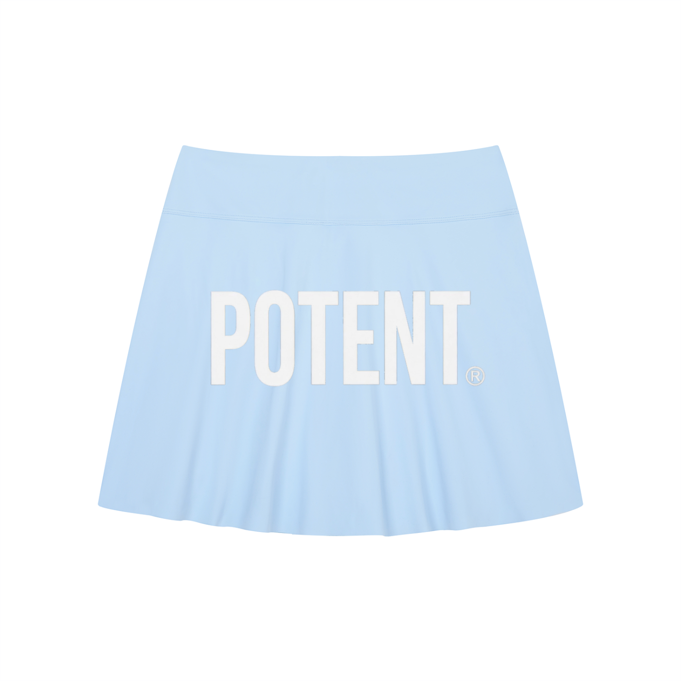 Women's A-Line Contrast Panel Slit Skirt