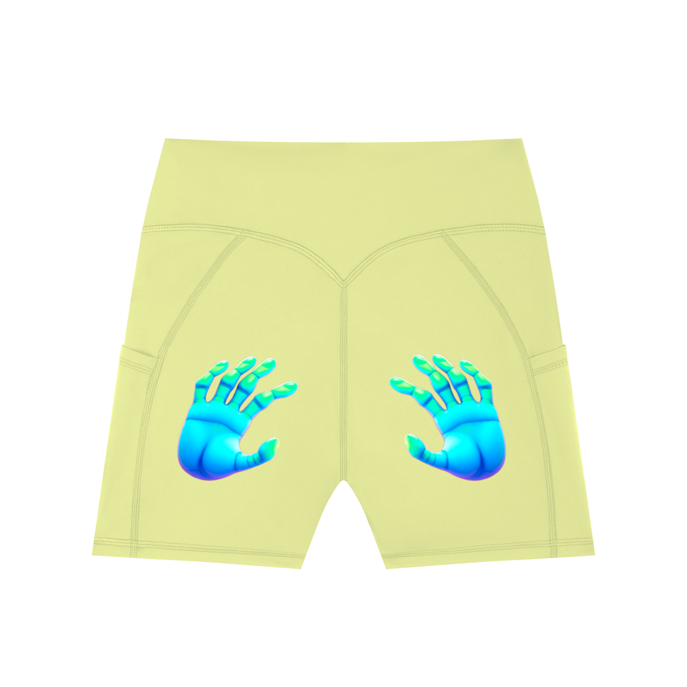 Women's High-Waisted Pocket Biker Shorts