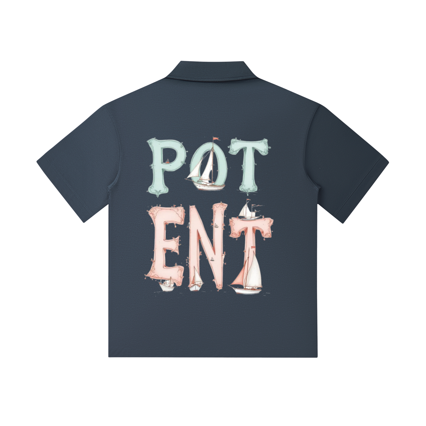 Drop Shoulder Short-Sleeve Polo