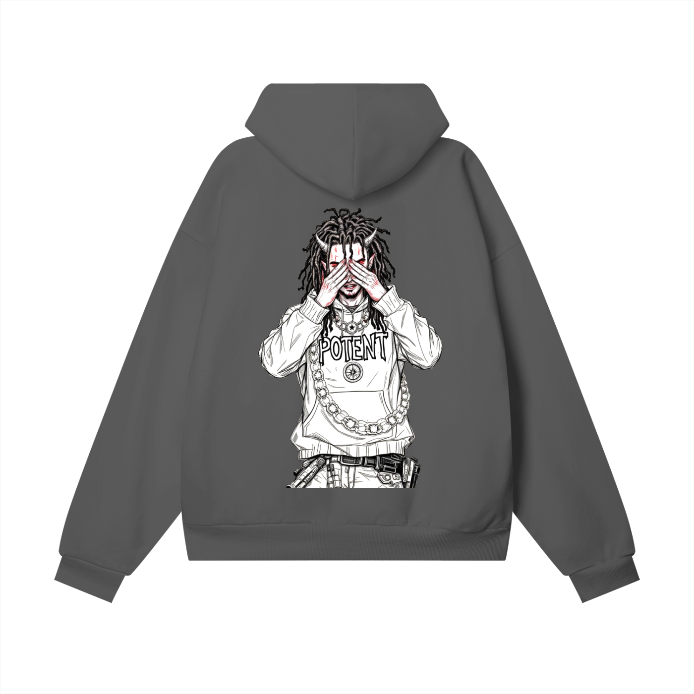 Oversize Heavyweight Hidden Pocket Fleece Hoodie - 460 GSM