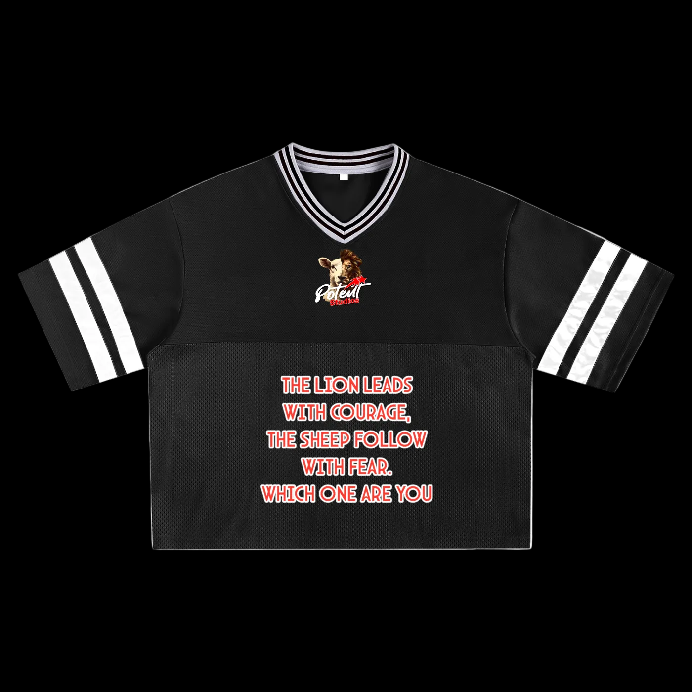 Taped Mesh Boxy T-shirt