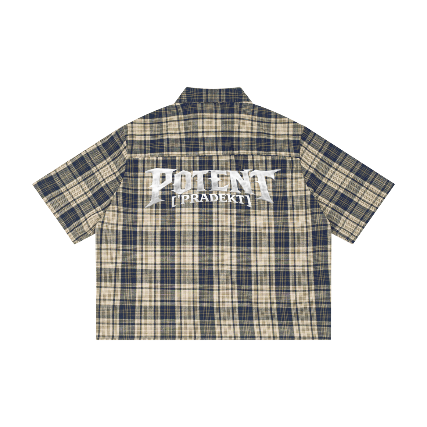 Unisex Plaid Boxy Short Sleeve Shirt