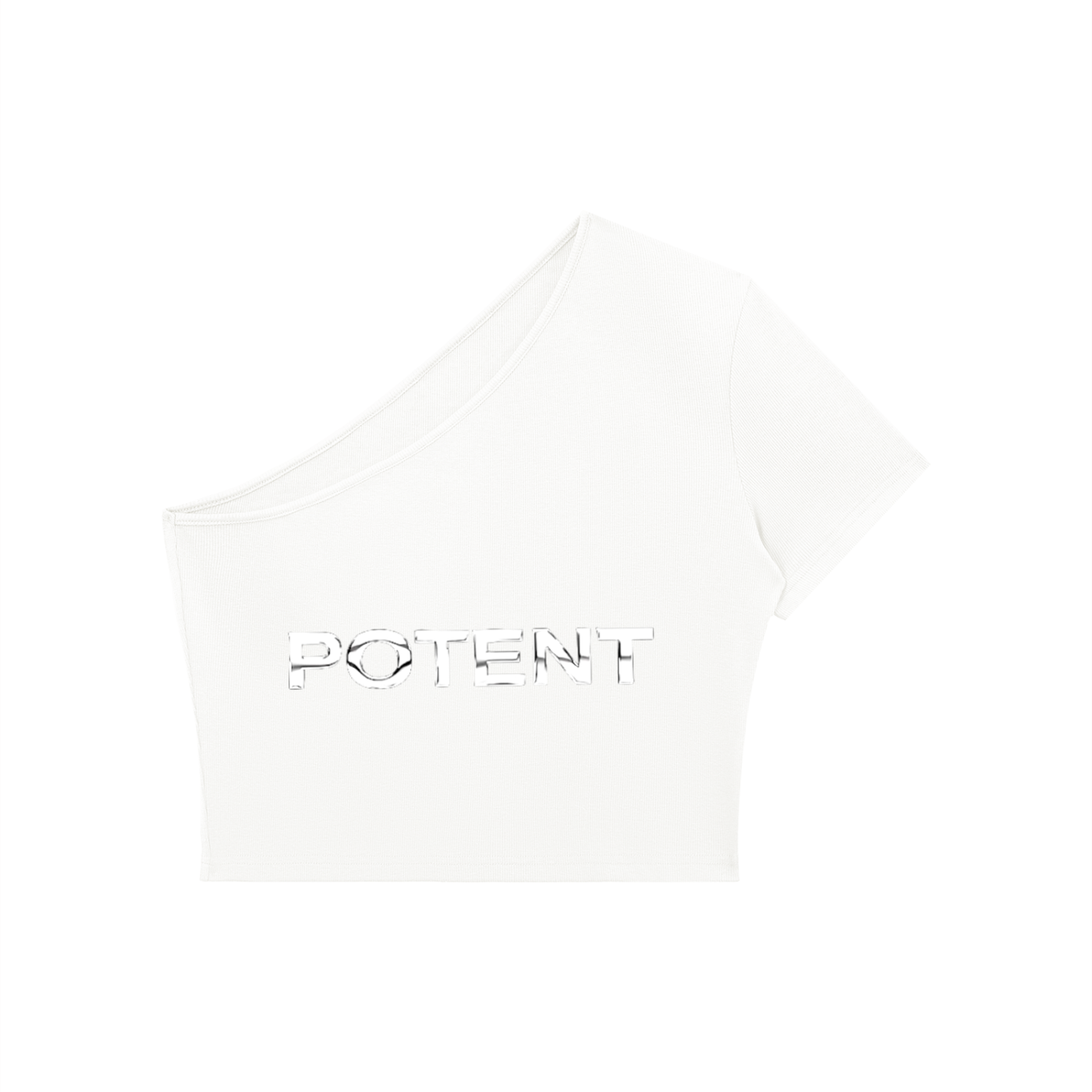 Women's One-Shoulder Crop T-Shirt