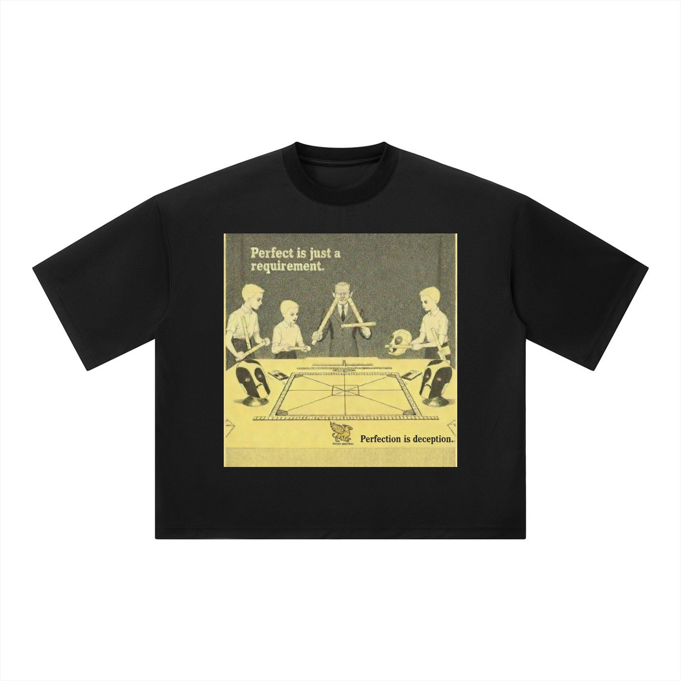 Unisex Boxy Mesh Crewneck T-Shirt