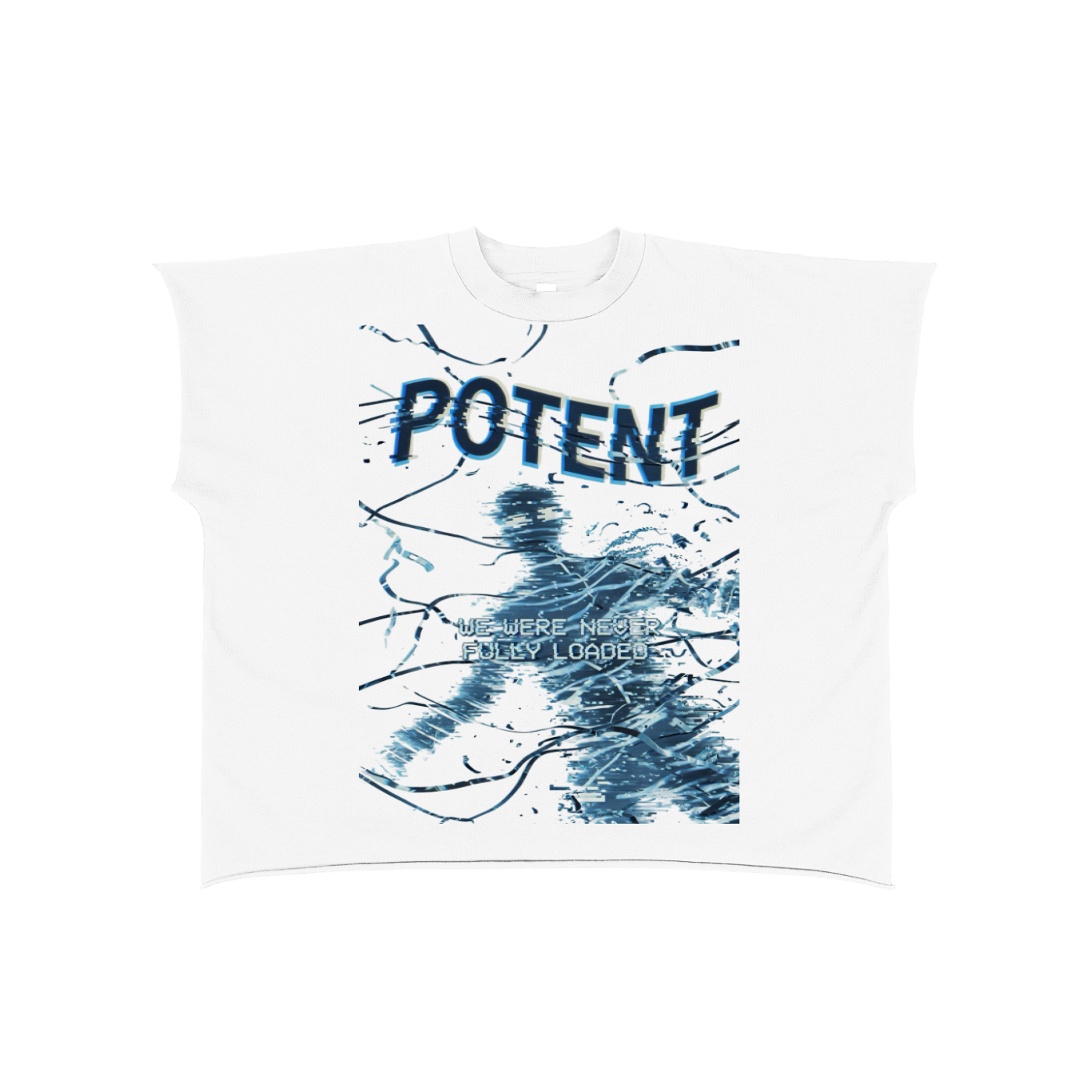 Raw Edge Boxy Non-Shrink T-Shirt