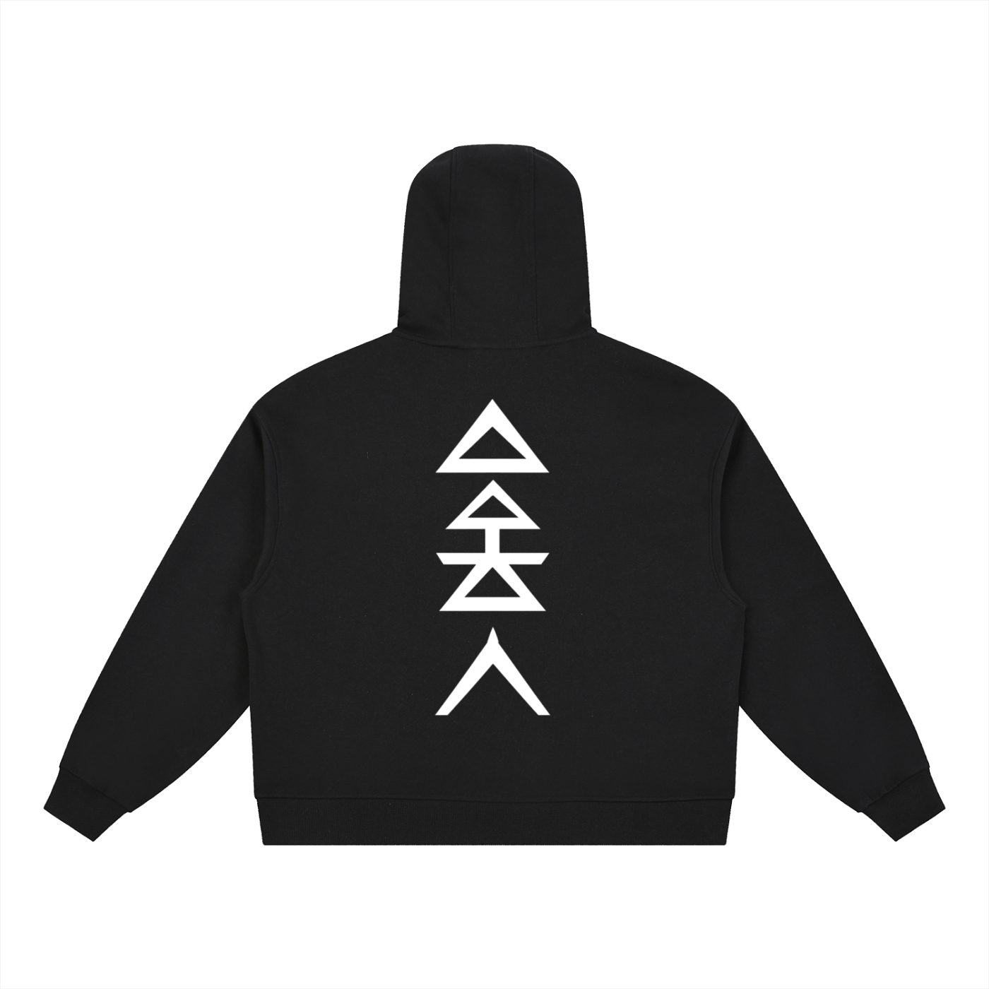 Boxy Button Placket Hoodie
