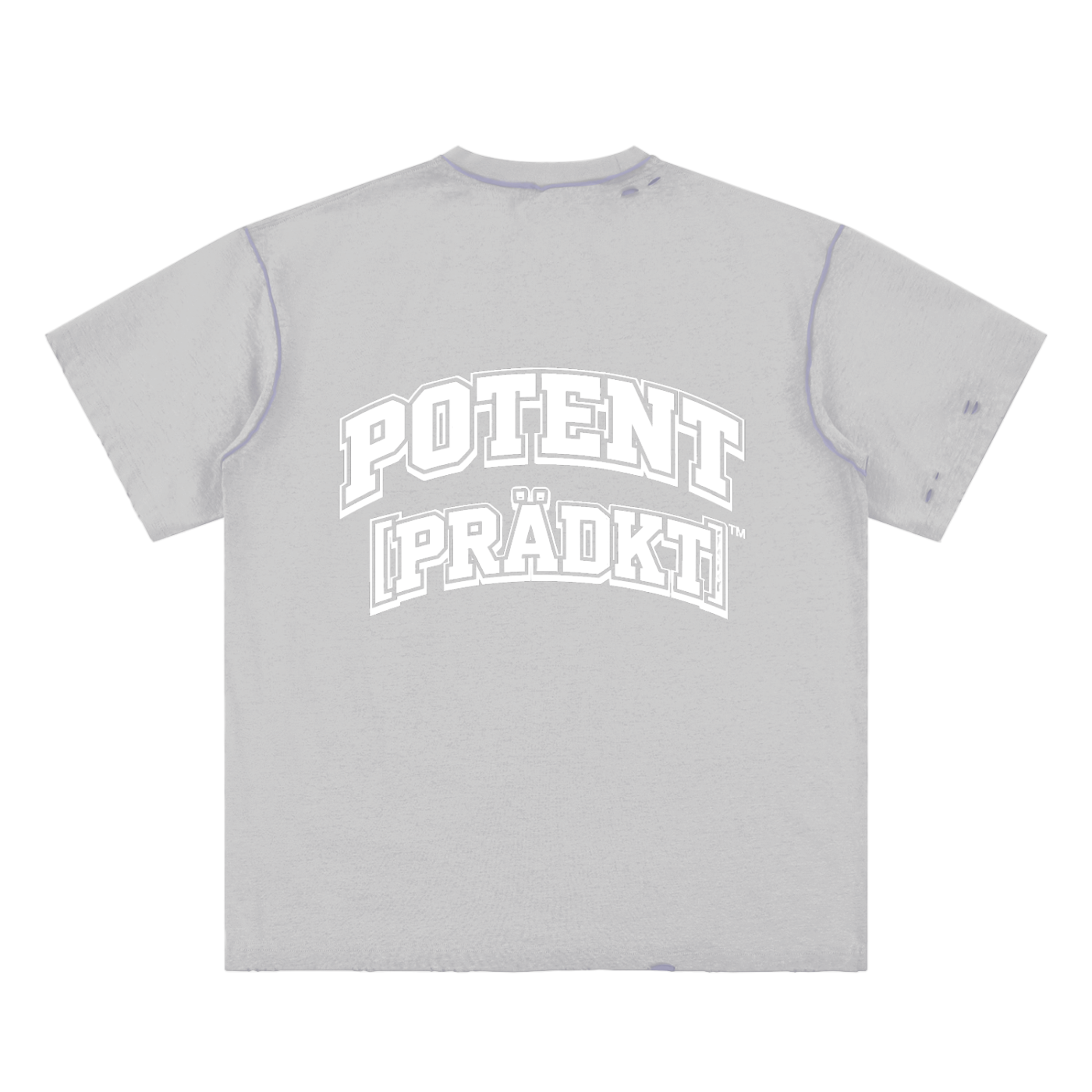 Hand-frayed Reversible T-shirt