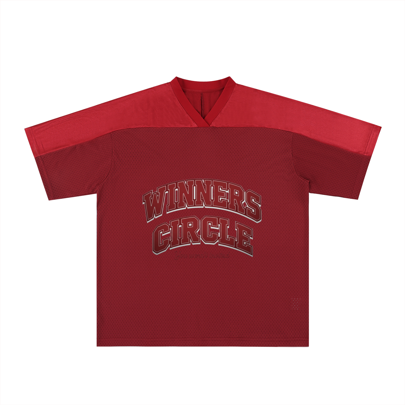 Oversized Mesh V-Neck Soccer Jersey