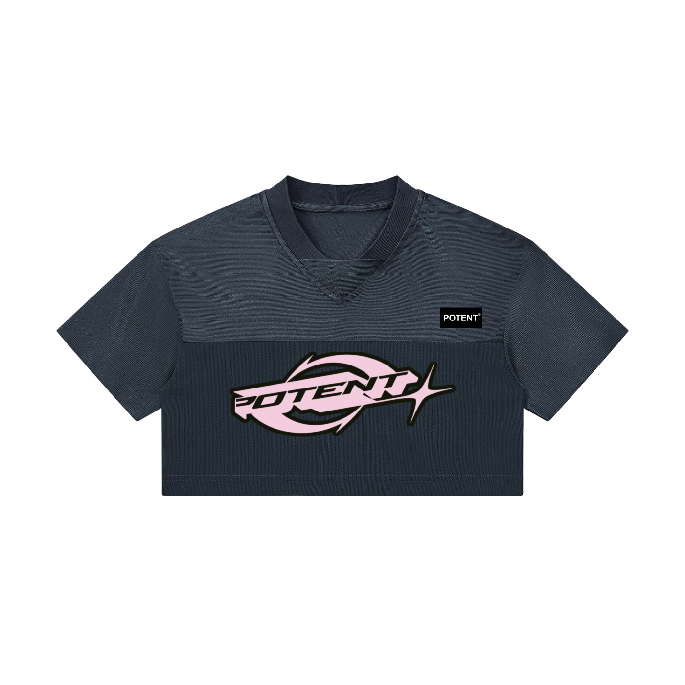 Women’s Cropped Paneled V-Neck Jersey