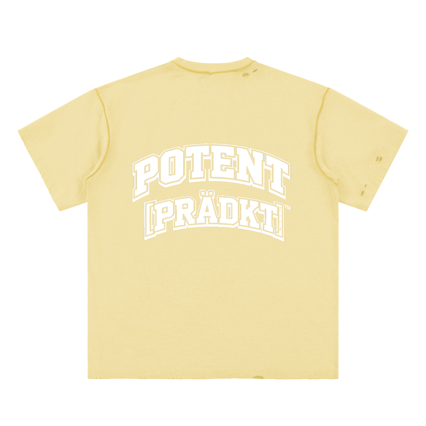 Hand-frayed Reversible T-shirt