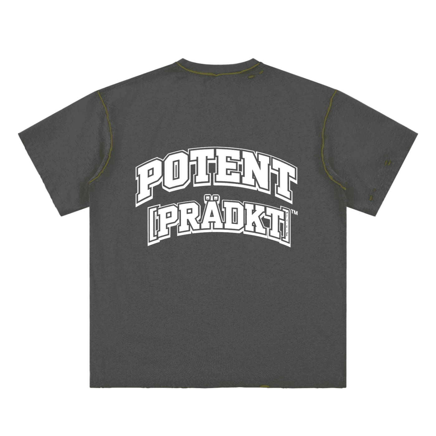 Hand-frayed Reversible T-shirt