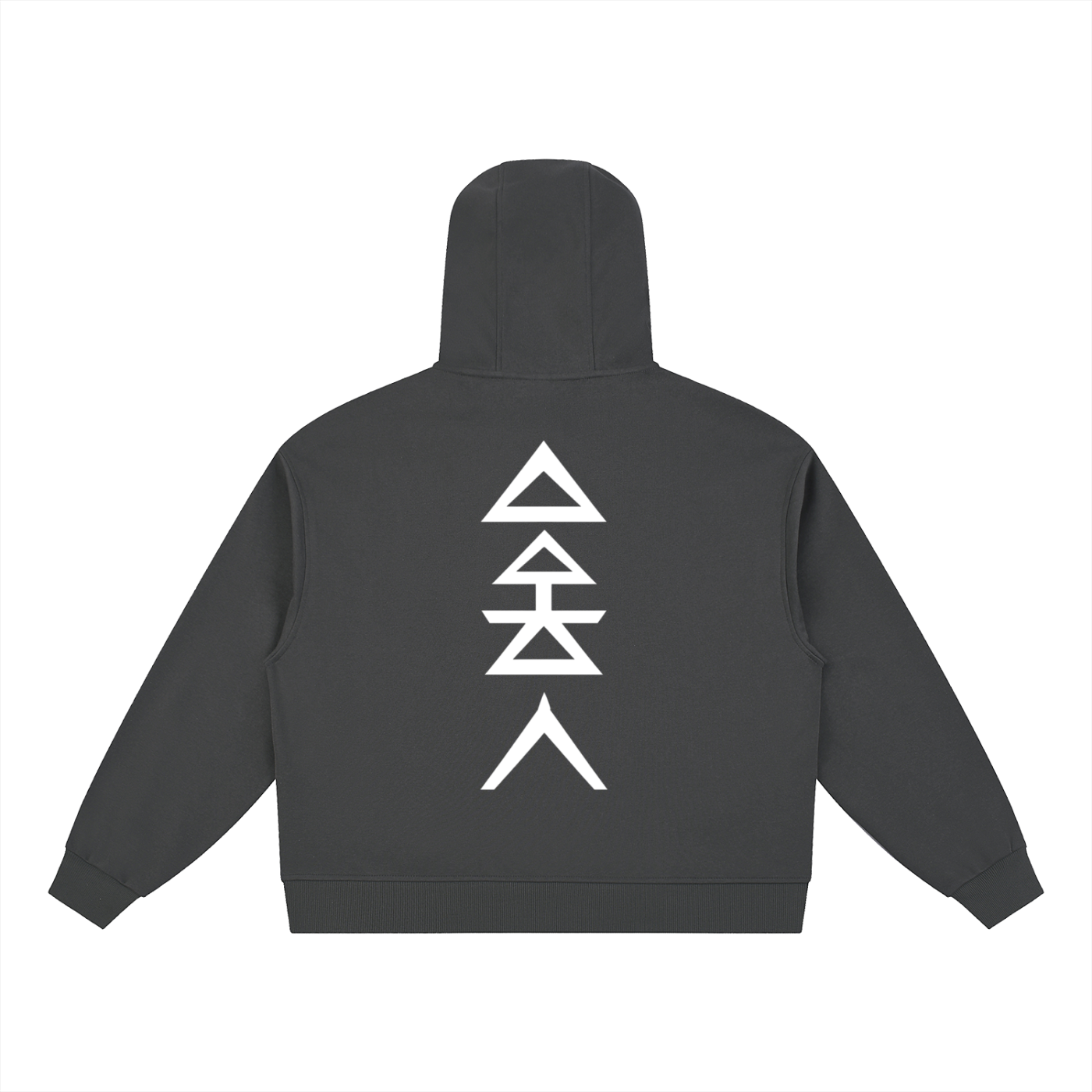 Boxy Button Placket Hoodie