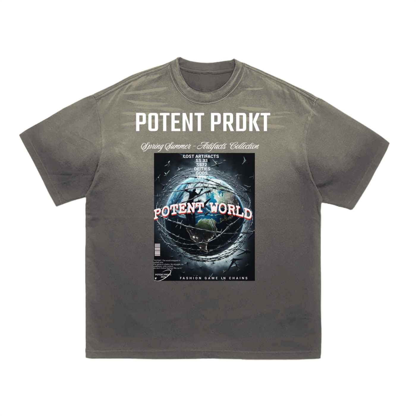 Tiger Stripe Gradient Washed T-Shirt