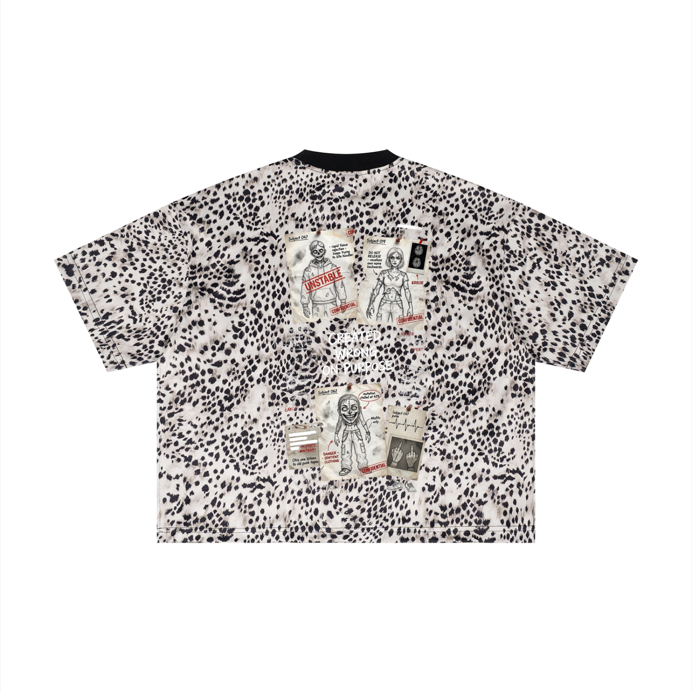 Unisex Leopard Print Boxy T-Shirt