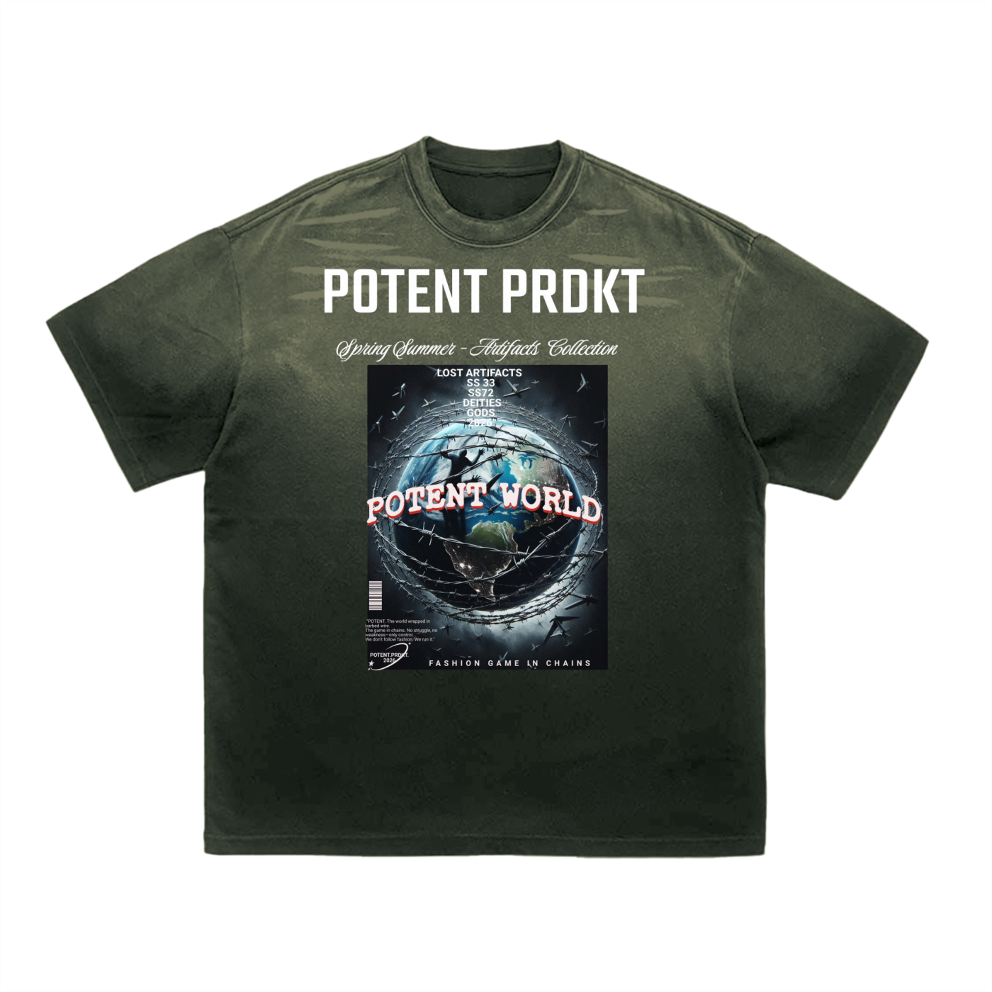 Tiger Stripe Gradient Washed T-Shirt