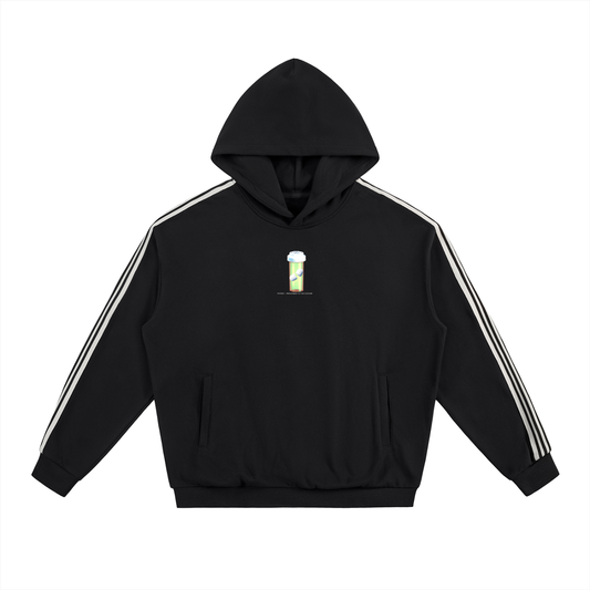 Side Stripe Drop-Shoulder Hoodie