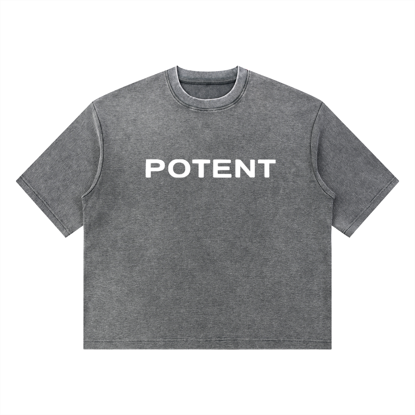 Unisex Mineral Wash Waffle Boxy T-Shirt