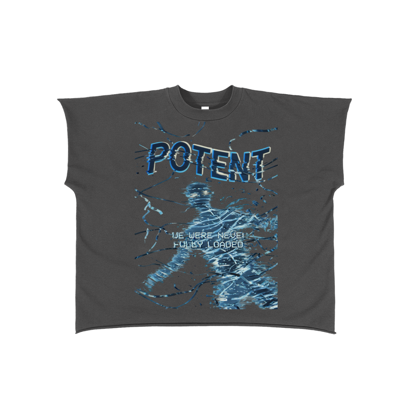 Raw Edge Boxy Non-Shrink T-Shirt
