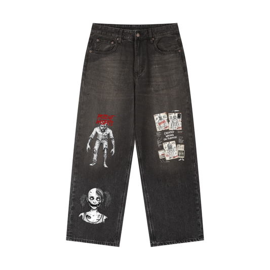 Vintage Wash Heavyweight Denim Jeans
