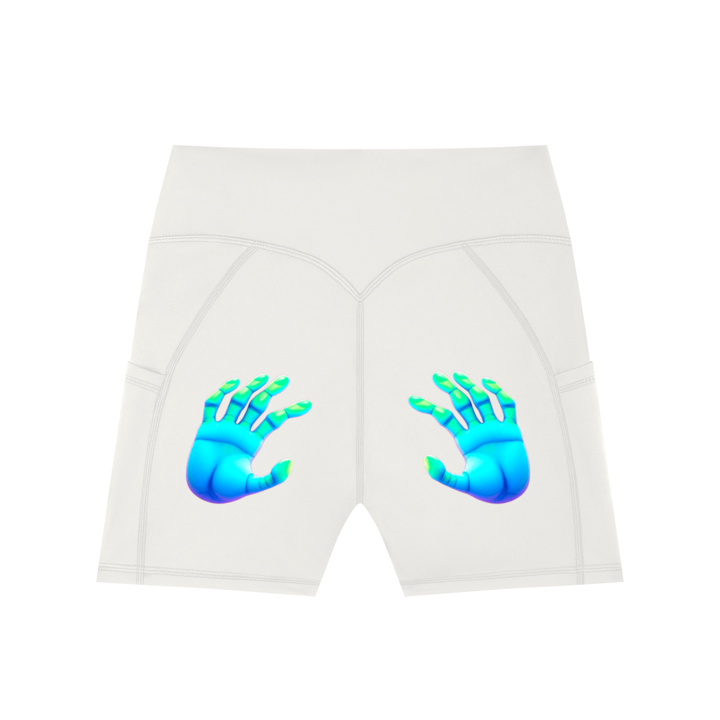 Women's High-Waisted Pocket Biker Shorts