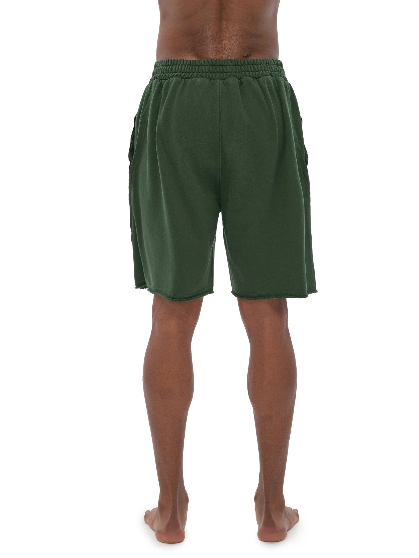 Heavyweight  Vintage Washed  Tiger Stripes Short Pants - 360 GSM