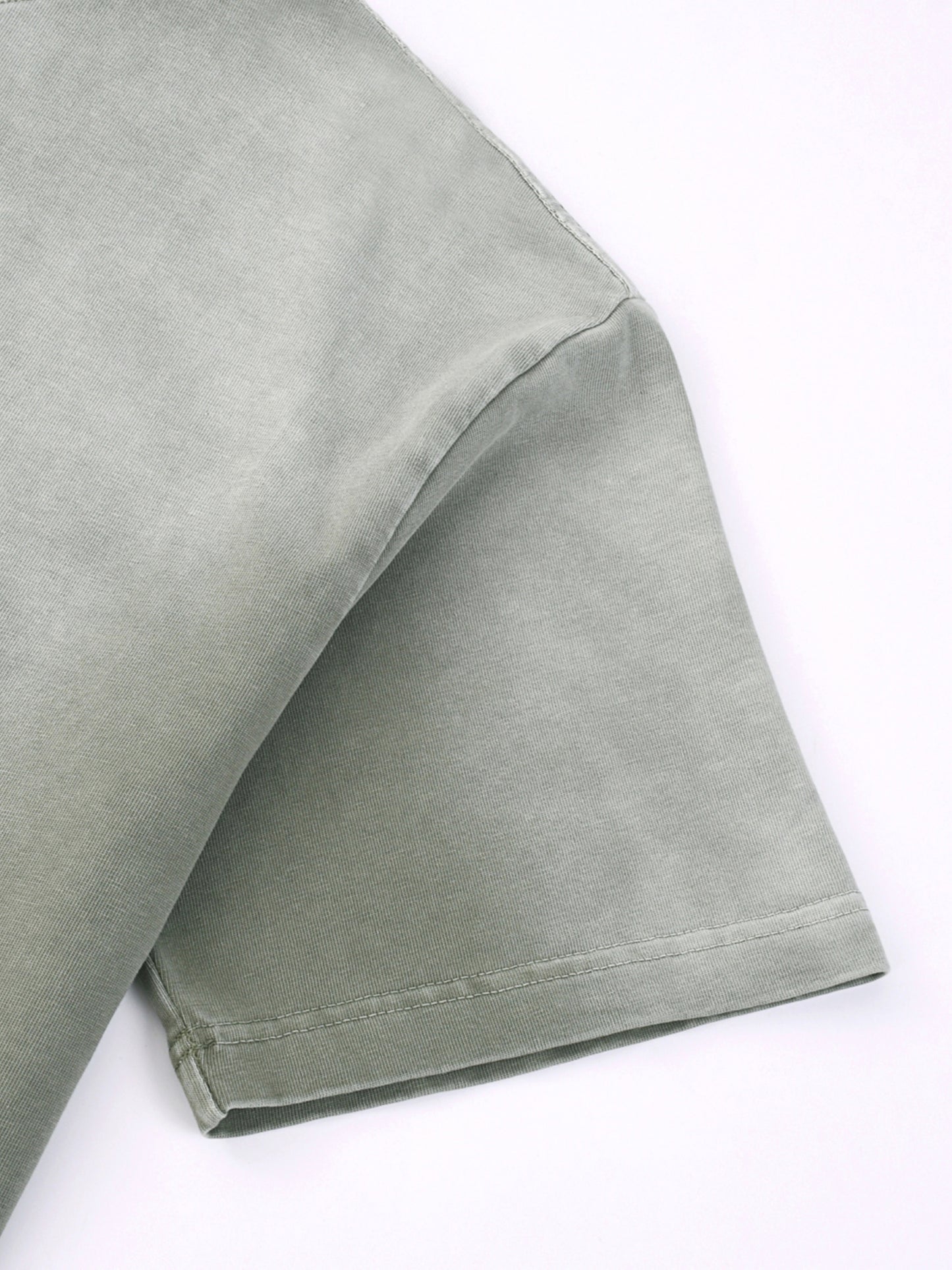 “I” Shaped Monkey Washed Drop Shoulder T-Shirt - 300 GSM