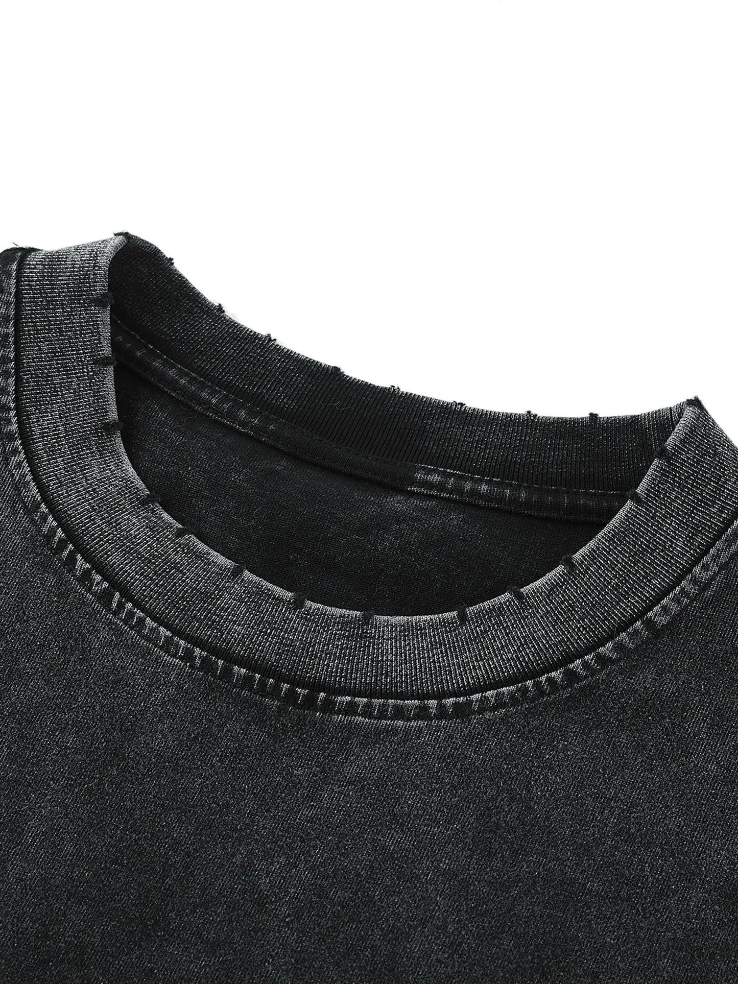 Snow Washed Frayed Hem Tank Top