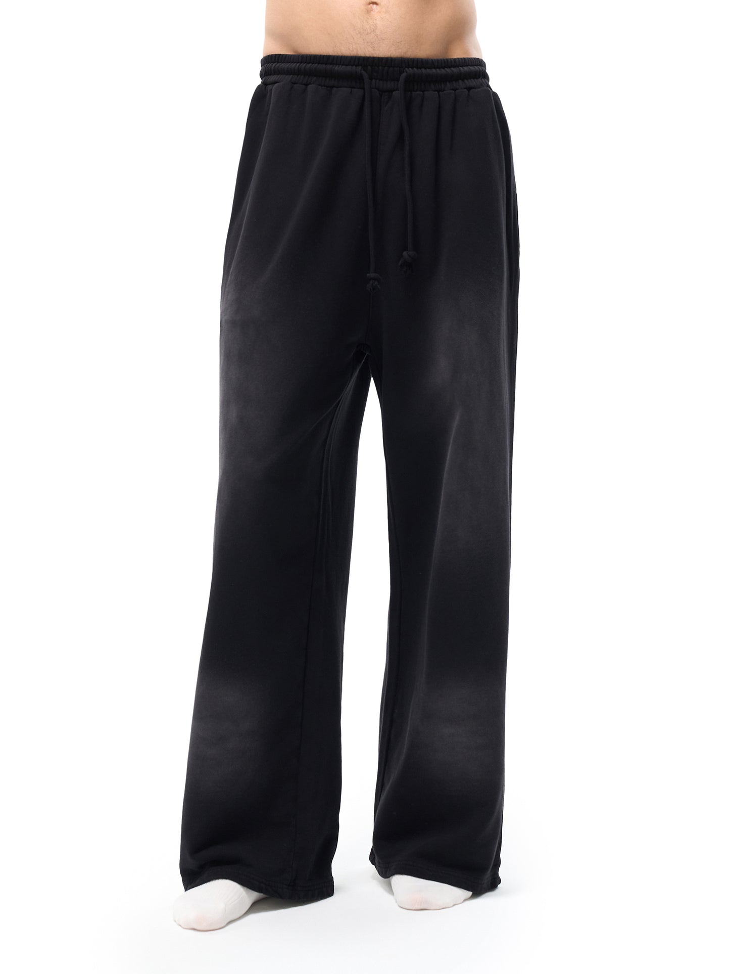 Effortless Athleisure Pure Cotton Handcrafted Monkey Wash Loose fit Sweatpants