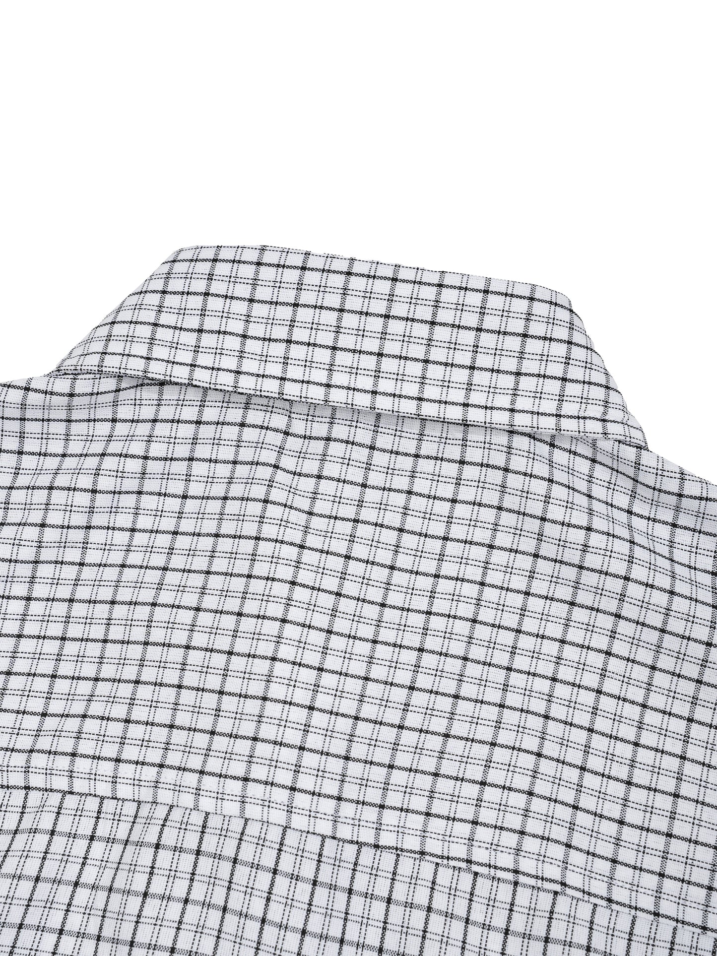 Unisex Distressed Plaid Boxy Shirt